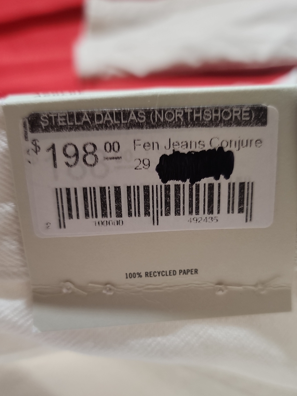NWT Agolde White Distressed Fen High Rise Relax Taper Jeans, Size 29 - Picture 5 of 11